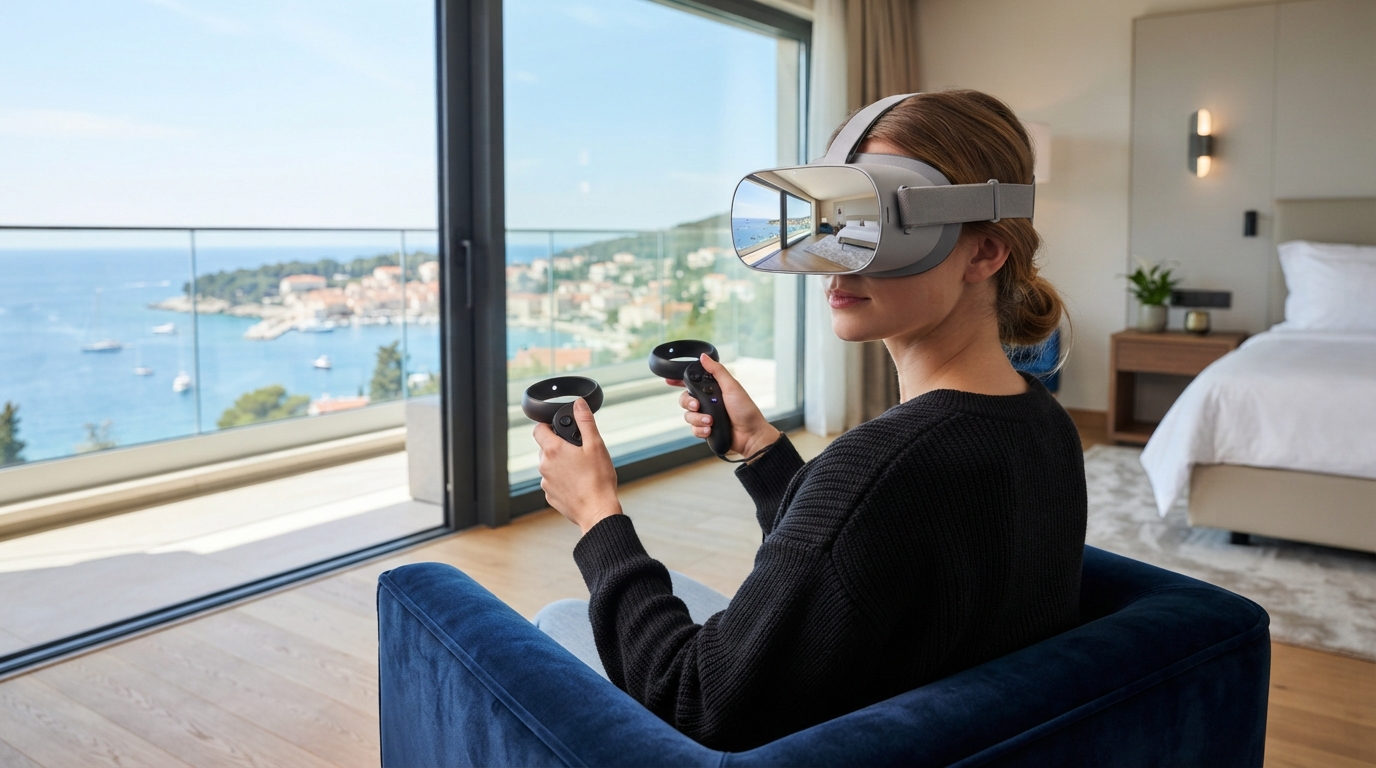 3d virtualna šetnja za turizam i apartmane — illustration